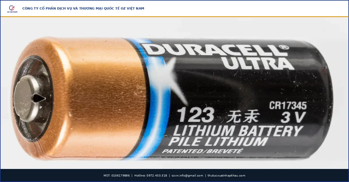 kho hang pin lithium tai cang